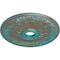 Ekena Millwork Swindon Ceiling Medallion (Fits Canopies up to 6 1/8"), 24"OD x 4"ID x 1 1/2"P, Copper Green Patina CM24SWCGS - alternate 3